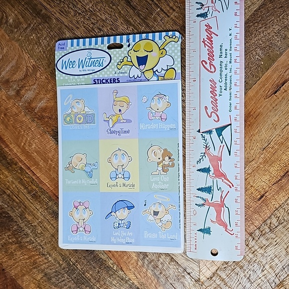 Vintage Wee Witness baby stickers sealed - Picture 4 of 6